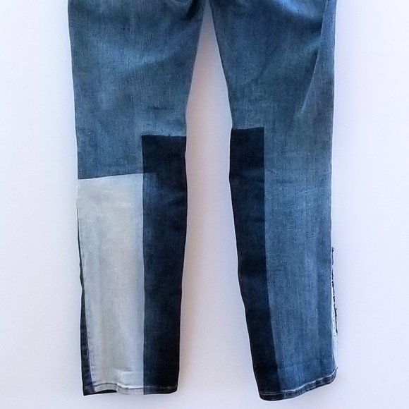 Kut from the Kloth Embroidered Patched Sashiko Catherine Boyfriend Jeans - Picture 5 of 7